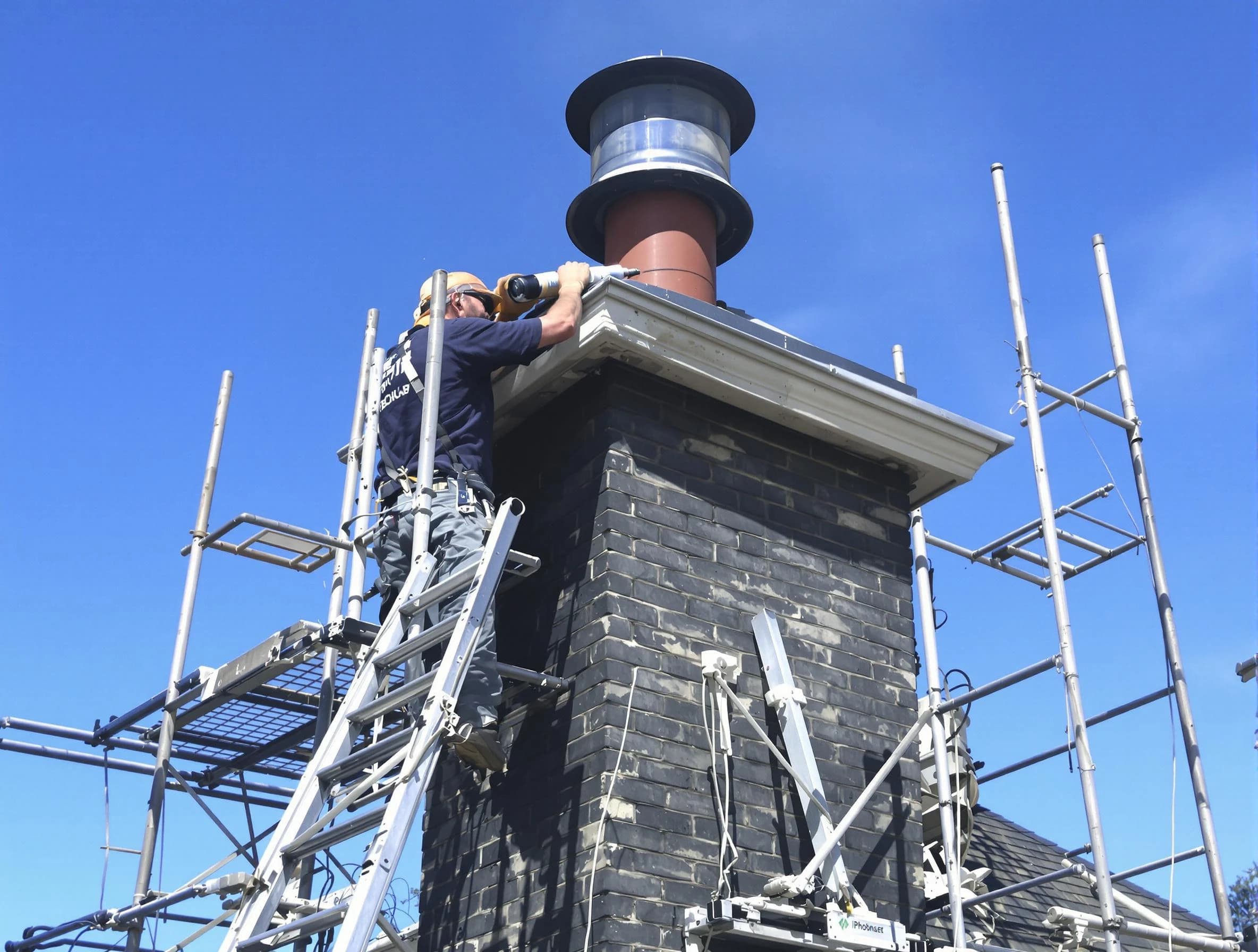 Sturdy chimney crown finished by Saratoga Springs Chimney Sweep in Saratoga Springs, UT