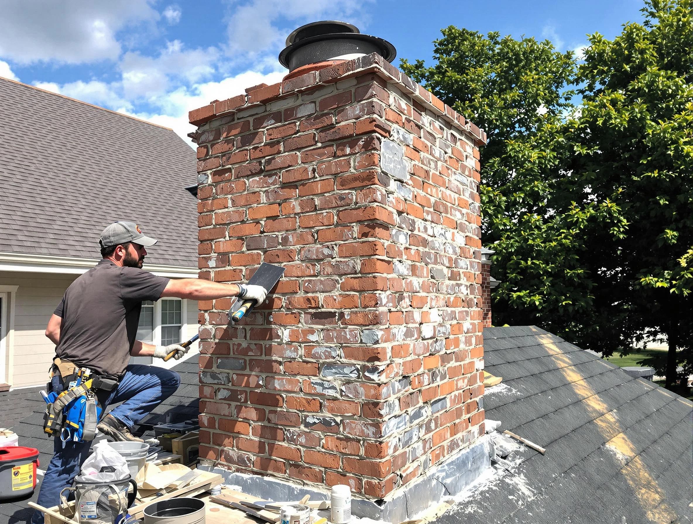Completed chimney rebuild by Saratoga Springs Chimney Sweep in Saratoga Springs, UT