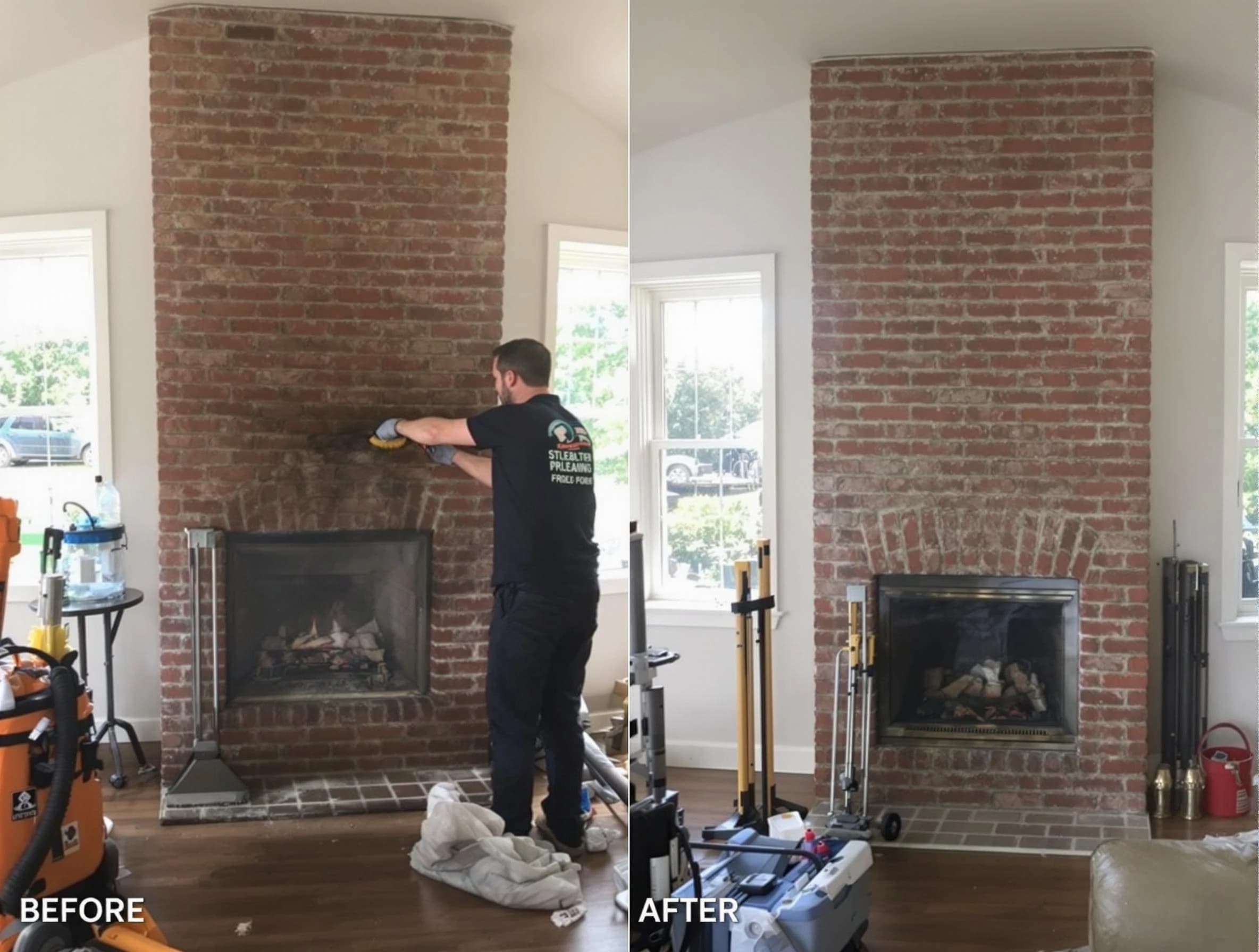 Finished chimney sweeping service by Saratoga Springs Chimney Sweep in Saratoga Springs, UT