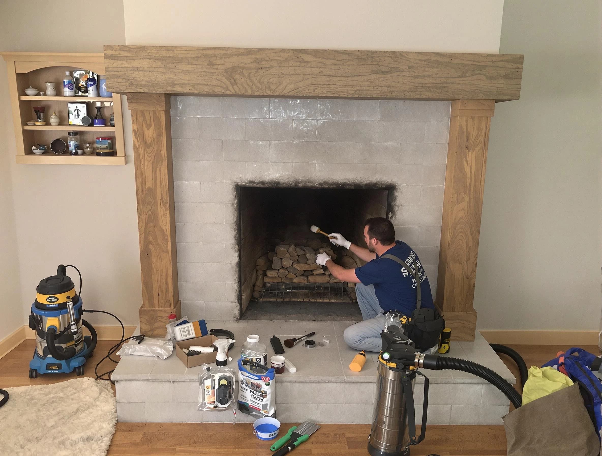Detailed creosote removal process by Saratoga Springs Chimney Sweep in Saratoga Springs, UT