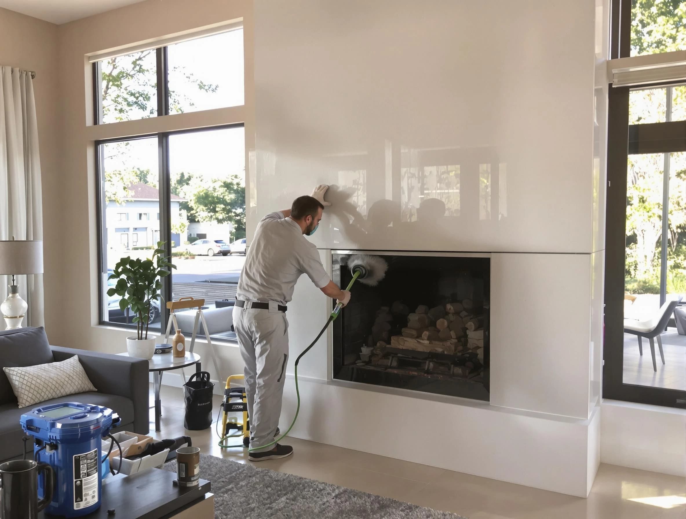 Saratoga Springs Chimney Sweep performing thorough soot removal in Saratoga Springs, UT