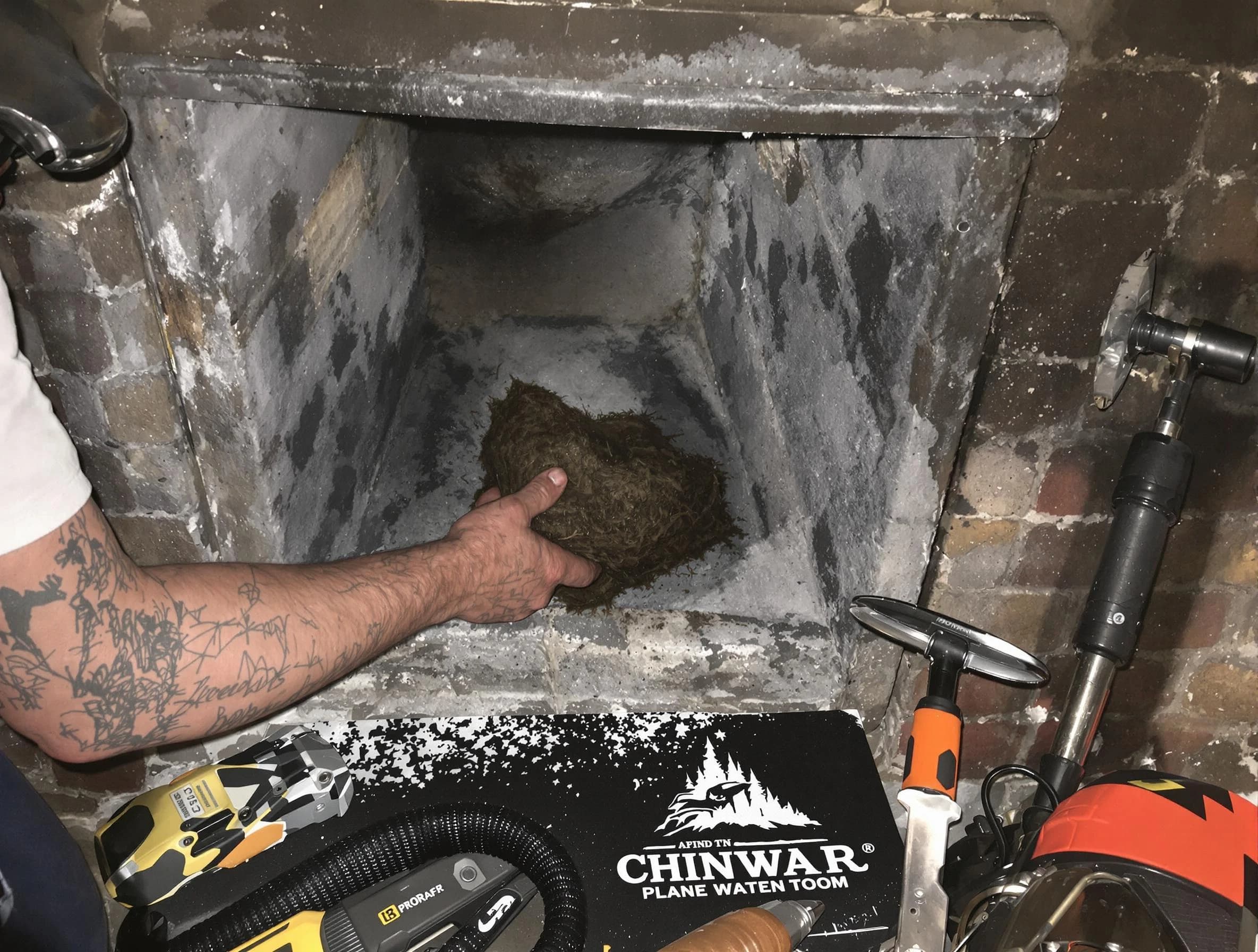 Saratoga Springs Chimney Sweep safely removing debris and screening chimney in Saratoga Springs, UT