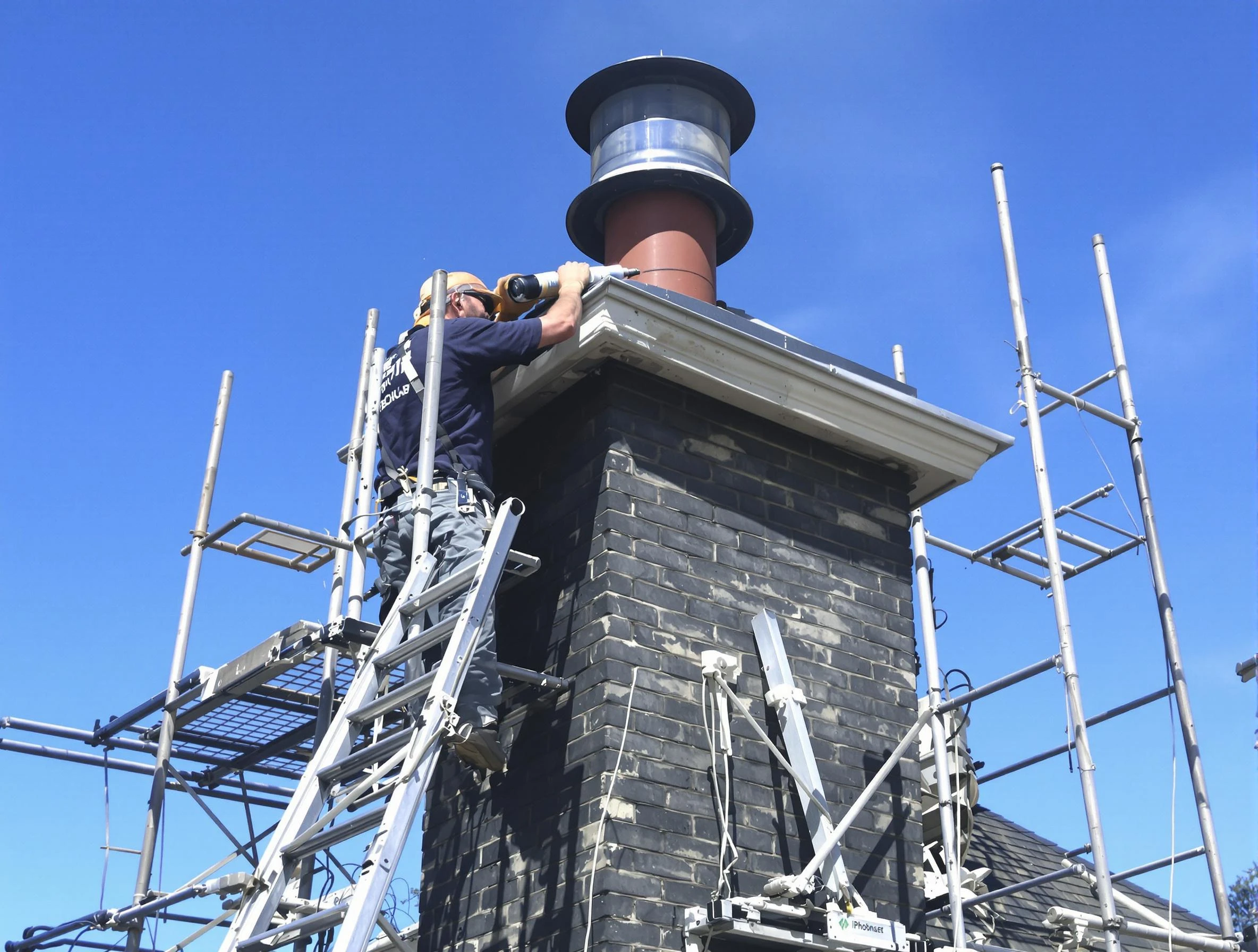 Sturdy chimney crown finished by Saratoga Springs Chimney Sweep in Saratoga Springs, UT