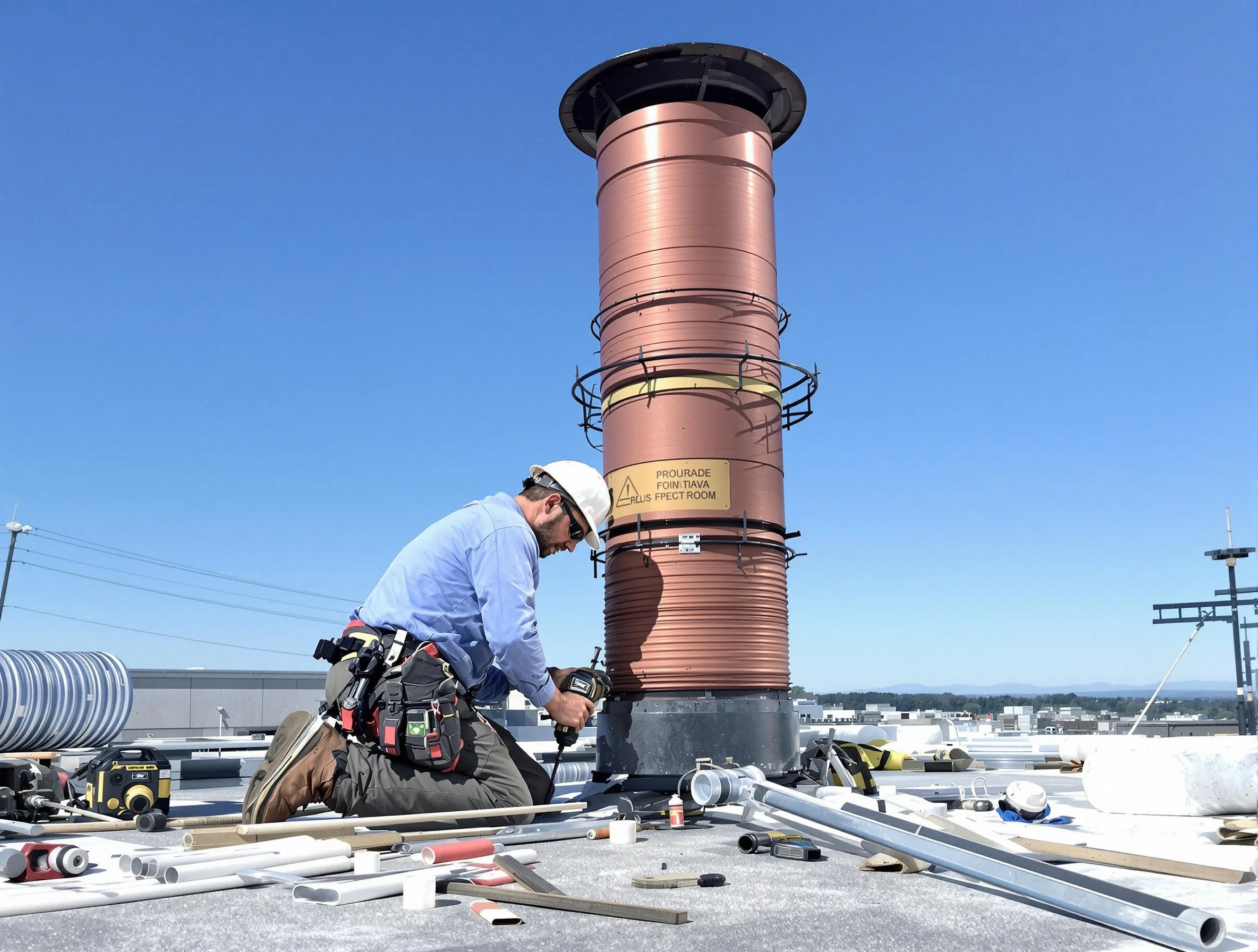 Installed chimney liner by Saratoga Springs Chimney Sweep in Saratoga Springs, UT