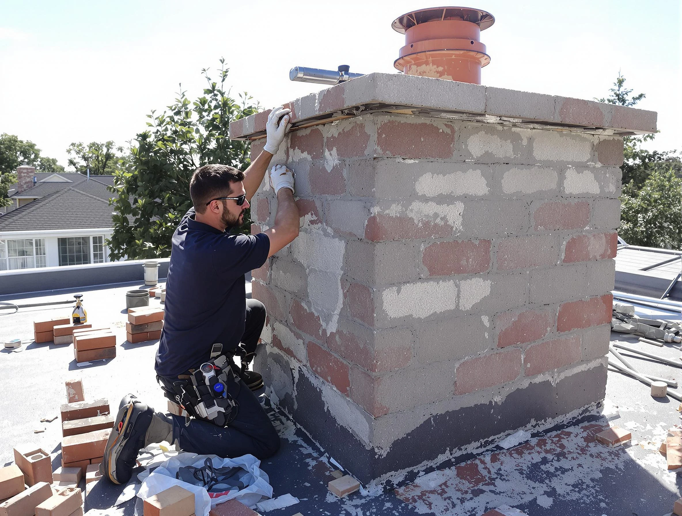 Advanced chimney repair process by Saratoga Springs Chimney Sweep in Saratoga Springs, UT