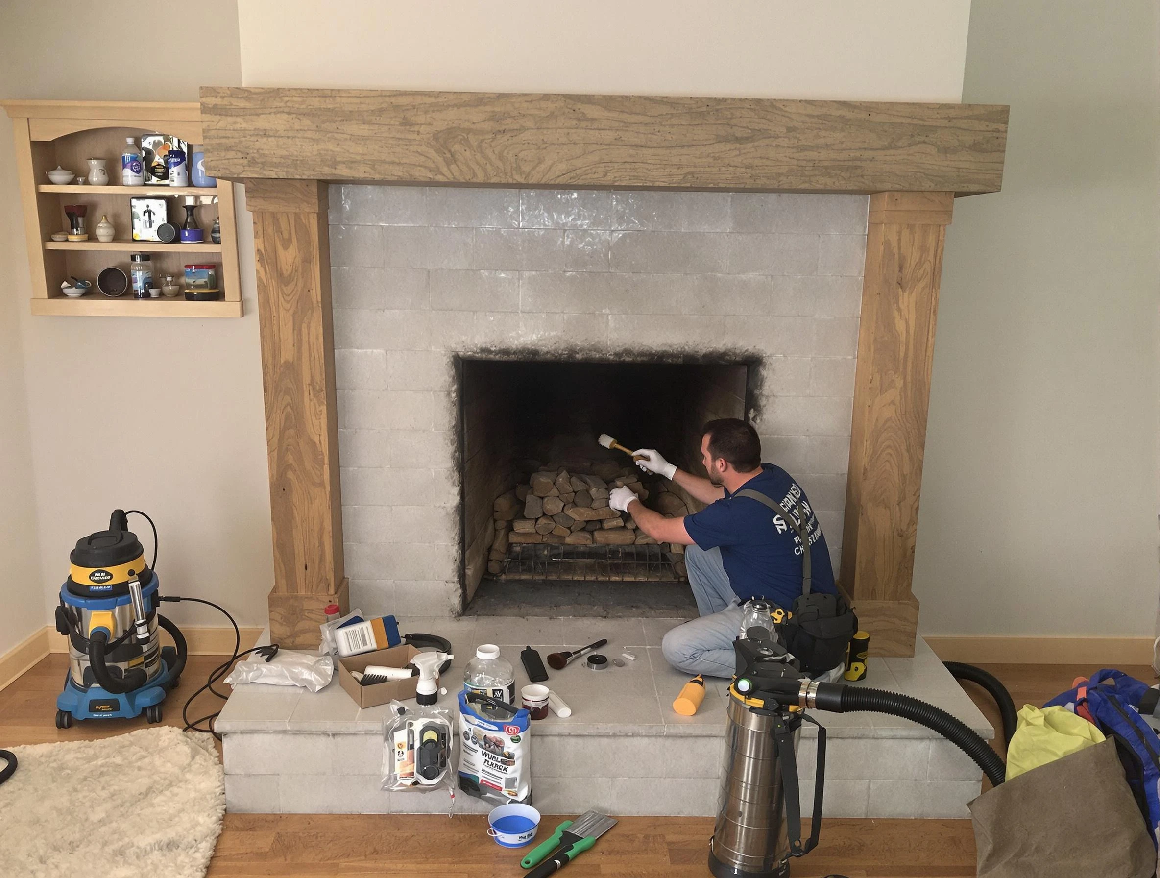 Detailed creosote removal process by Saratoga Springs Chimney Sweep in Saratoga Springs, UT
